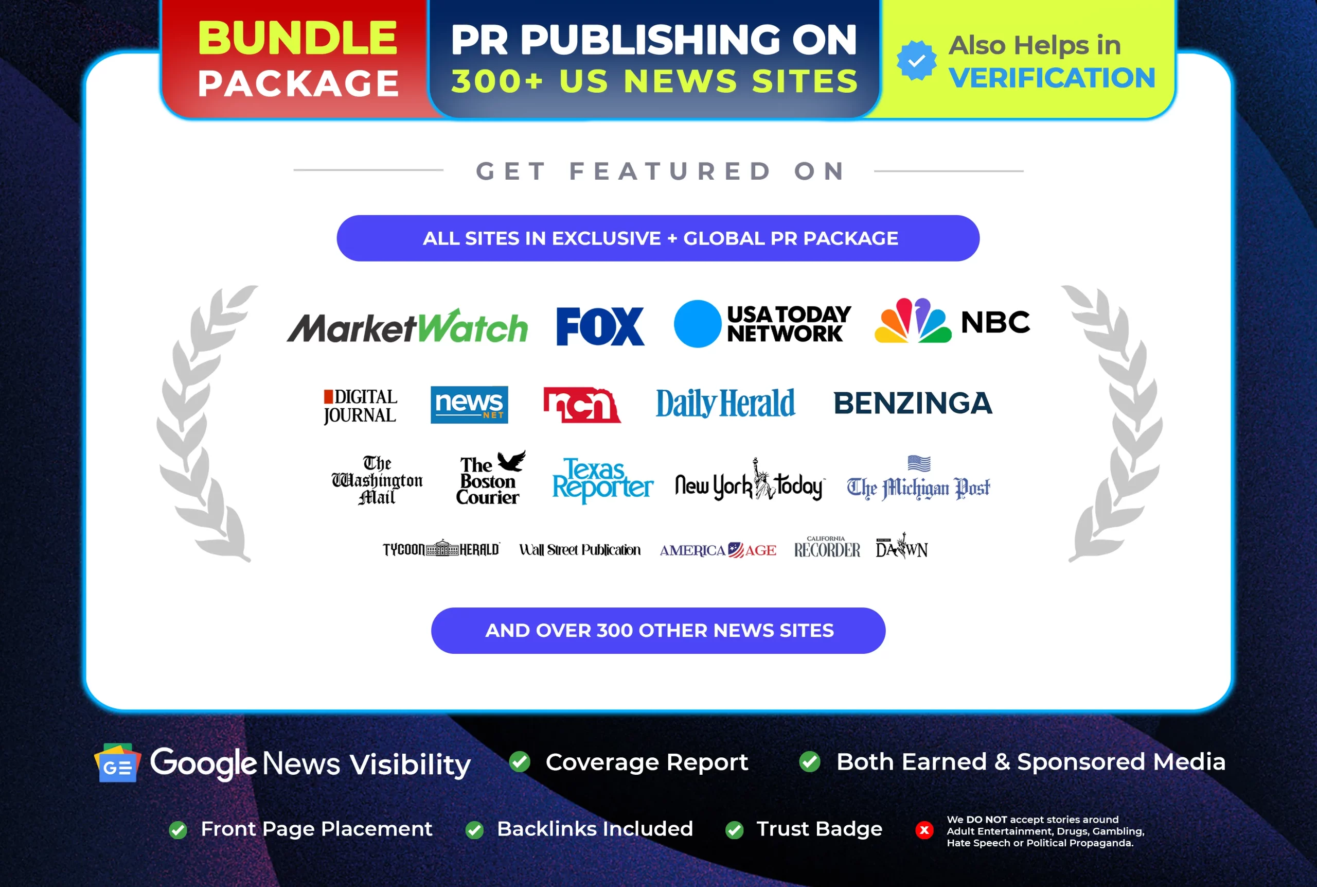 Bundle: Everything in Exclusive + Global Package (Get Featured on 300+ News Sites)